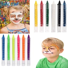 Красивая Женская Горячая 6 цветов Нетоксичная красочная живопись для лица тела пигментная ручка вечерние инструменты для макияжа des.20