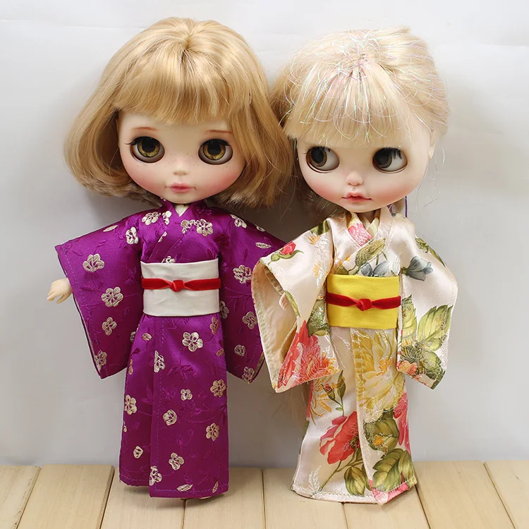 Кимоно для 1/6 Blyth кукла Япония одежда халат купальный костюм