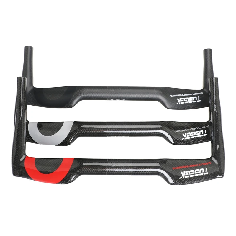 TOSEEK Carbon Fiber Handlebar Steering wheel Road Bike Handlebar Bike Professional Bicycle