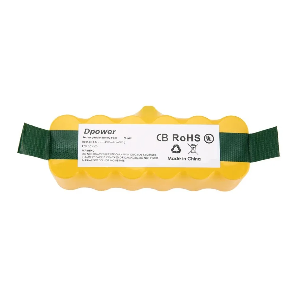 

14.4V 3800 4500 4800 6000mAh Ni-MH Rechargeable Battery Vacuum Cleaner Battery Replacement Suitable for Irobot Roomba 500 510