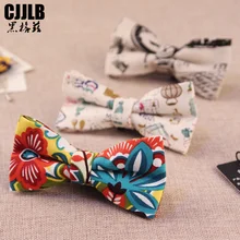 Брендовые мужские конопляные хлопчатобумажные галстуки-бабочки для мужчин галстук-бабочка с цветочным рисунком мужские деловые рубашки для отдыха бабочка галстук, бабочка аксессуары для галстуков