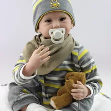 Высококачественное моделирование Babydoll импортировала мохеровая кукла силикона виниловые игрушки Мягкое хлопковое туловище детский подарок на день рождения