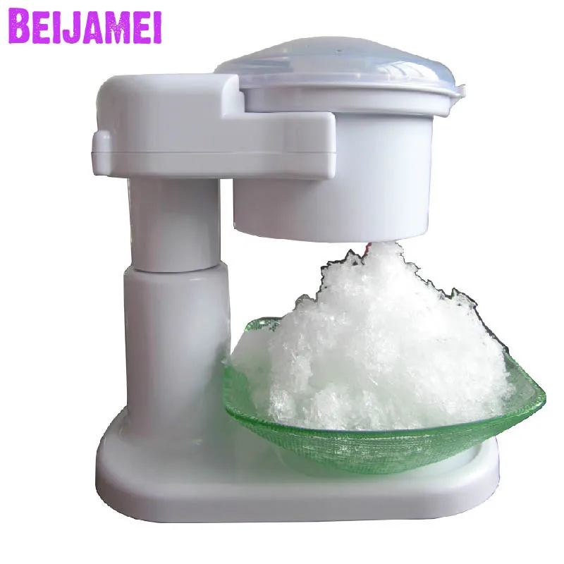 

BEIJAMEI New Arrival Home Commercial Ice crushers shavers 220V Electric Ice Planer for milk tea shop