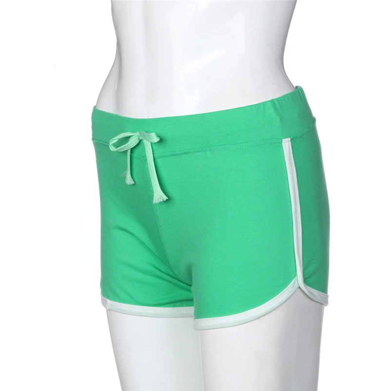 Women Yoga Shorts Summer Pants Women Sport Shorts Gym Workout Waistband Skinny Yoga Elastic Shorts #FS#4JU24 (15)