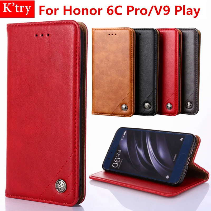 

For Huawei Honor 6C Pro Phone Cases Luxury PU Leather Wallet Case For Huawei Honor V9 Play Flip Cover on Honor 6C Pro 5.2inch