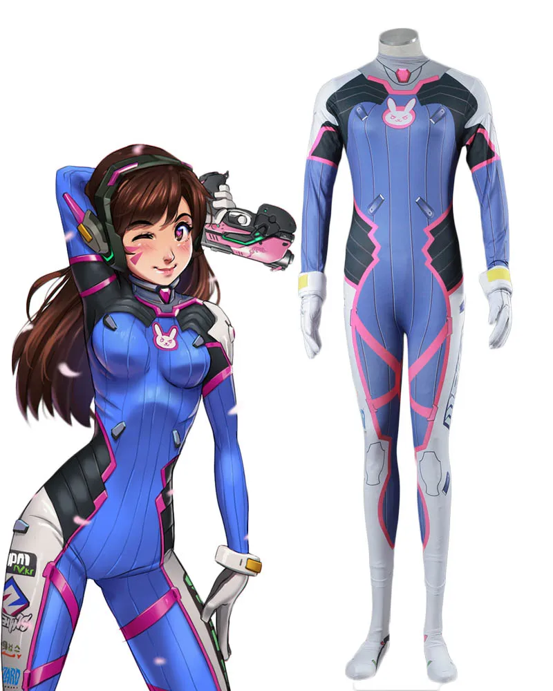 

Комбинезон для косплея D.Va, Комбинезоны для косплея OW Hana Song D.Va, костюм для косплея любого размера на заказ