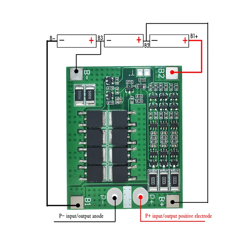 3S 25A Li-Ion 18650 BMS PCM плата защиты батареи bms pcm с балансом для литий-ионного lipo аккумулятор