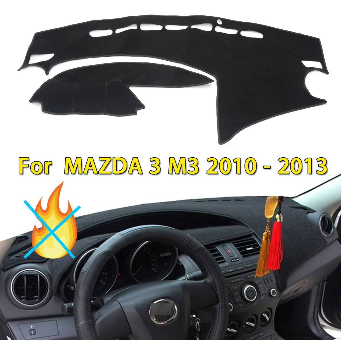 Audew Car Inner Dashboard Dash Mat DashMat Sun Cover Pad Guard For