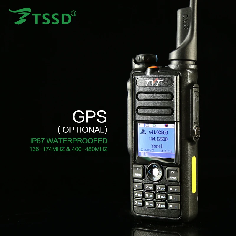 Rádio em Dois Original Banda Dupla Impermeável 144 - 430 Digital Dmr Sentidos Md-2021 5w Tyt Gps Ip-67 1 Cheap Walkie-talkie