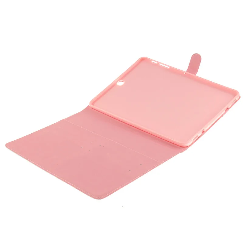 Luxury 2 Leavies PU Leather Stand Flip Case for Samsung Galaxy Tab S2 9.7 Case T810 T815 Wallet  Case Tablet Cover Back Silicon (63)