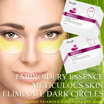 

5 pairs Vitamin C Eye Pads Hydrating Eye Mask Reduce Dark Circles Under Eyes Wrinkles Anti Aging Anti-Puffiness Hot!