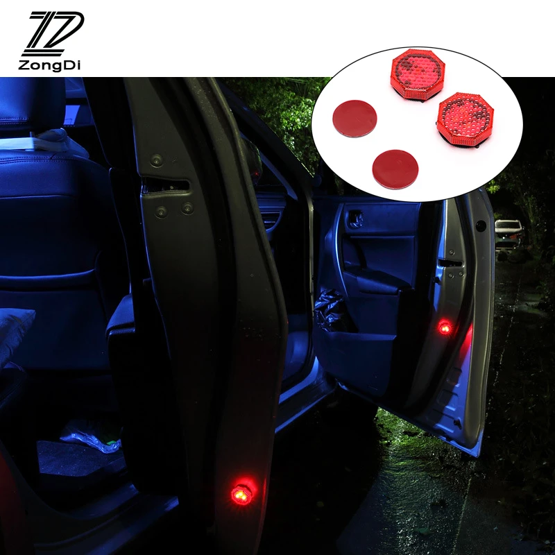 ZD Car door LED warning lights Anti collision lamps For Skoda octavia ...