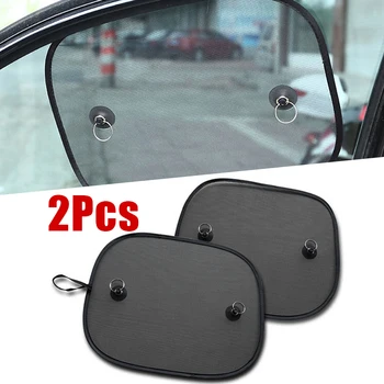 

Vehemo 2Pcs Car Window Sunshade Sun Shade Visor Side Mesh Cover Shield Sunscreen UV Protection Black 44 x 36 cm Free shipping