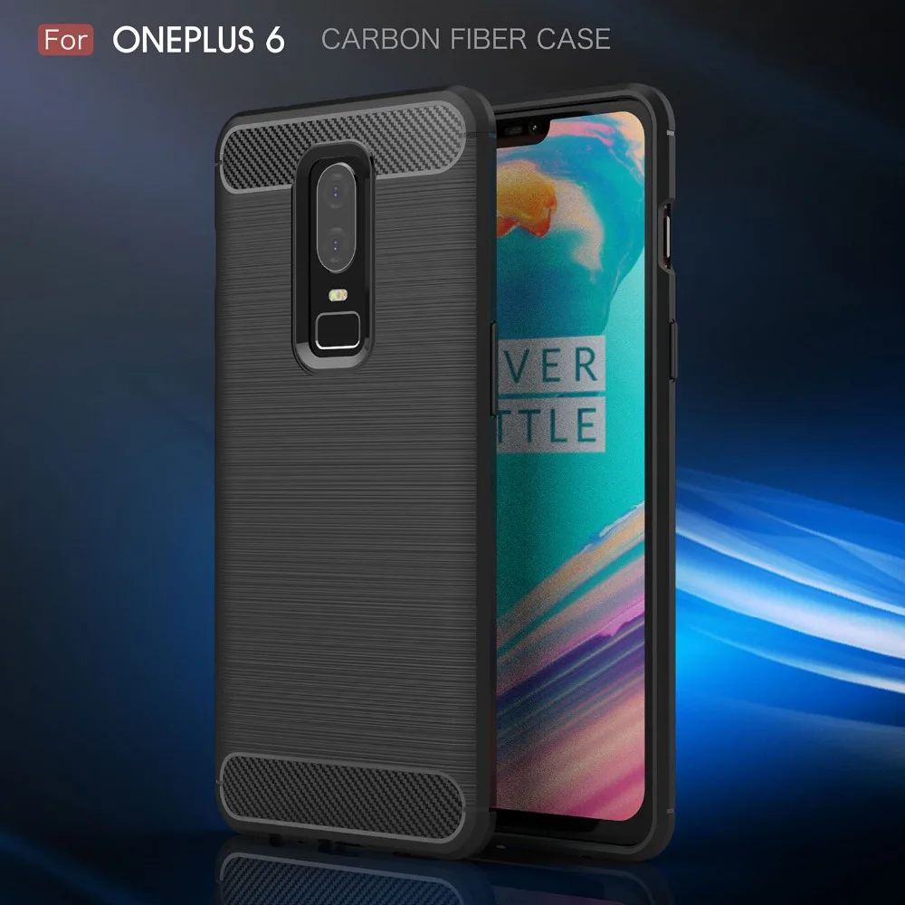 

For Oneplus 6 Case Carbon Fiber Silicone TPU Cover For Oneplus 5 5T Case For One Plus 5 5T 6 Cases Coque For Oneplus6 6+1 Fundas
