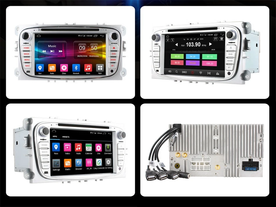 Cheap C500 4G SIM LTE Android 6.0 2GB RAM Car DVD Player bluetooth RDS Radio GPS wifi For FORD Mondeo S-MAX Connect FOCUS 2 2008-2011 20