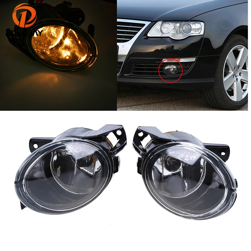 Posbay Coche авто противотуманная фара головной светильник s для Volkswagen Passat B6 2006-2010 дневной ходовой светильник противотуманный светильник s в сборе галогенные лампы