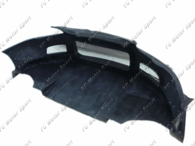2004-2007 Mitsubishi Lancer Evolution 8-9 Voltex Circuit Version Style Front Bumper w 4pcs Canard CF (8)