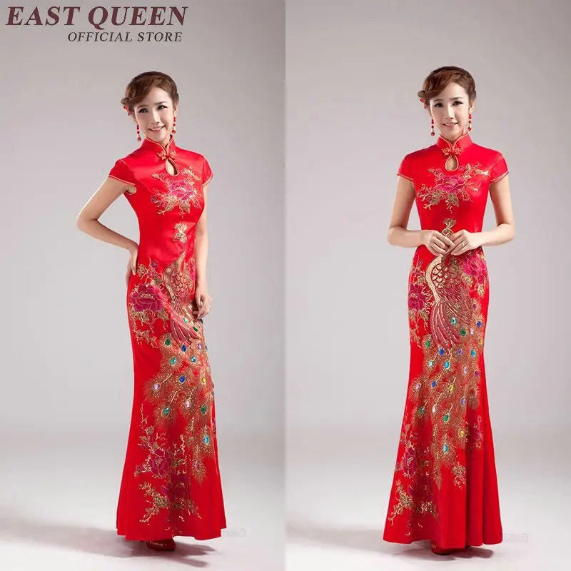 Китайское свадебное платье, вечерние Cheongsam qipao, китайское оригинальное платье, китайская женская традиционная китайская одежда для женщин AA2260