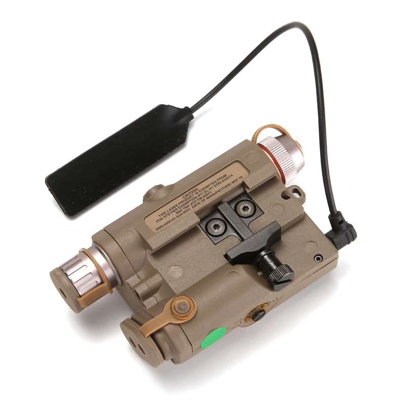 Caixa de Bateria Verde com Branco Lanterna e Lente Askco Airsoft Militar Tático - Peq-15 Laser Ponto Led ir Orangial an 21 de bateria laser ponto verde com branco