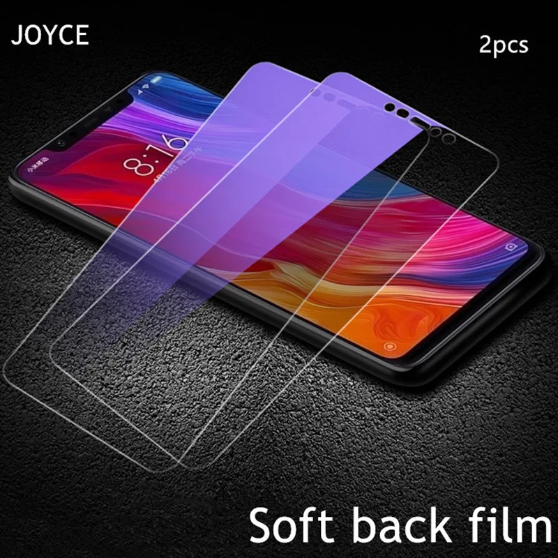 

JOYCE Anti Blue Purple Light Tempered Glass For Xiaomi Redmi Note 7 6 5 Pro 5 Plus 6A 5A Y1 lite Black Shark Screen Protector