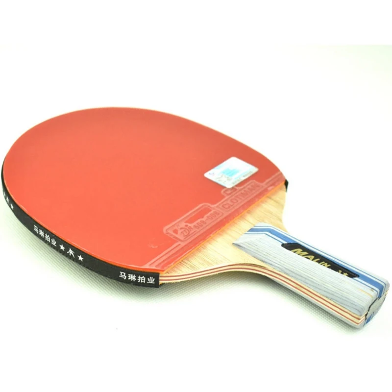 

Rubber Table Tennis Rackets Training Long Short Handle Ping Pong Racket Paddle Raquette Tischtennis Double Face Pimples In