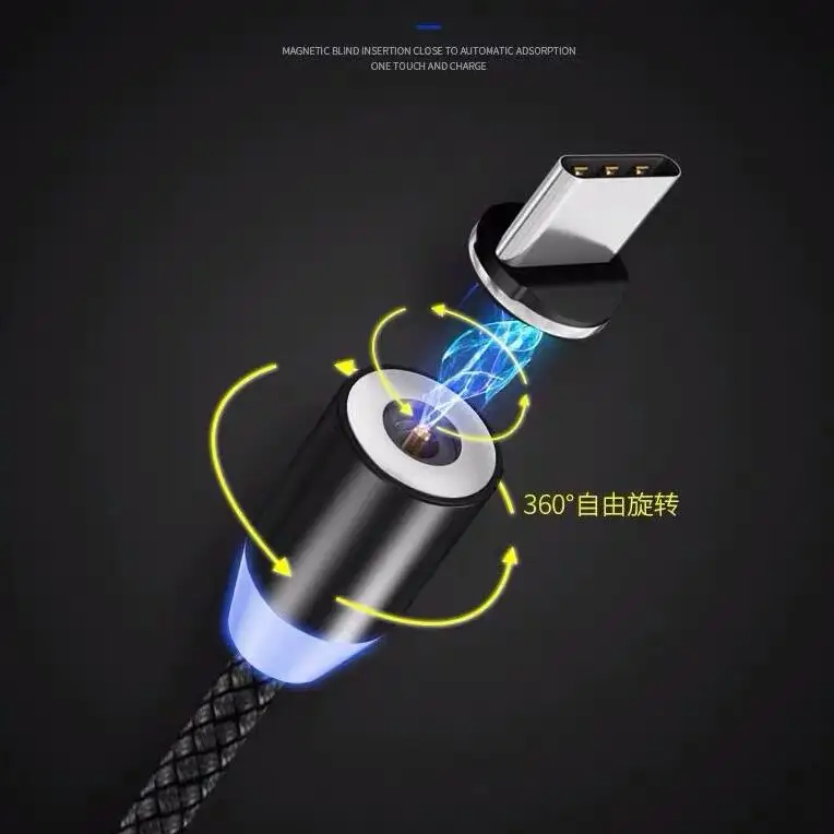 Магнитный usb кабель для быстрой зарядки USB Type C TypeC магнитное зарядное устройство