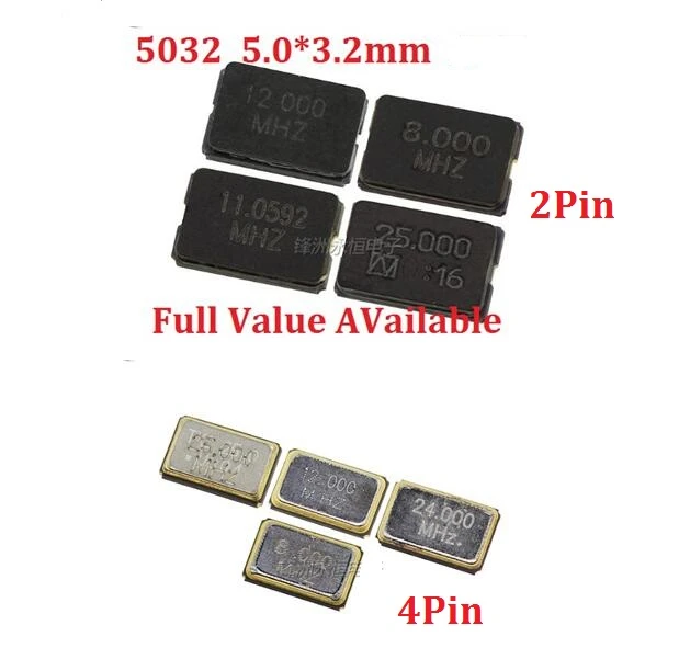5 pieces CRYSTAL 10MHZ SERIES SMD 
