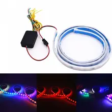 new Signals Rear Light Interior Decals High quality PVC LED Colorful Flow Strip Trunk box with Side Turn Chirstmas Styling Auto