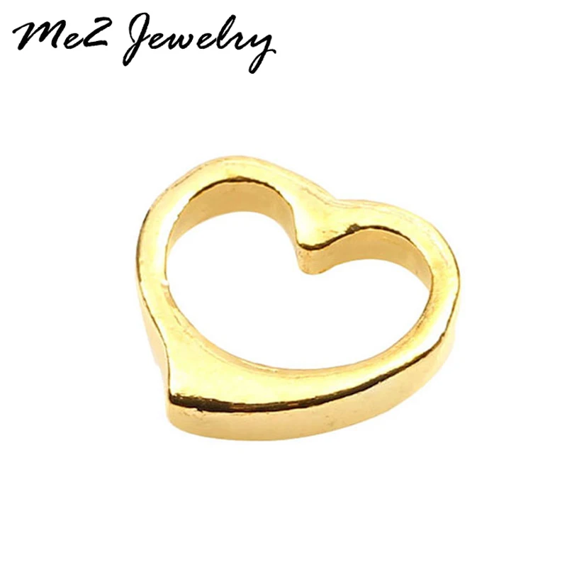 

2017 Fashion new gold heart charms floating Locket Charms Fit floating Locket free shipping