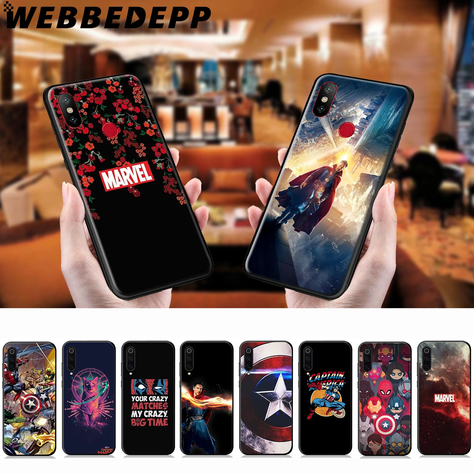

WEBBEDEPP Marvel Flower Rose Soft Case for Xiaomi Mi 9T 9 8 SE 6 A1 A2 A3 Lite MiA1 MiA2 MiA3 Mi F1 MAX 3 Mi8 CC9E CC9