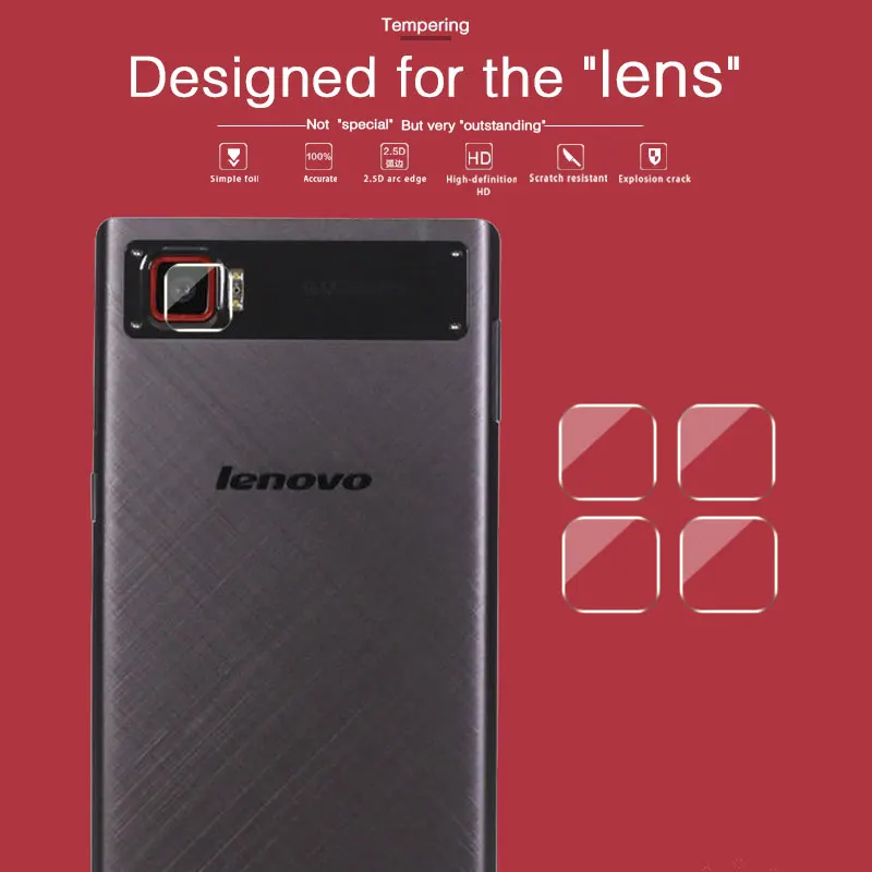 Защитная пленка из закаленного стекла для объектива камеры Lenovo Vibe Z2 Mini с полным