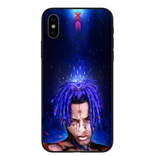 Rap Singer XXXTentacion MC Мягкие силиконовые ТПУ чехлы Чехол для iPhone SE 5 5S 6 6s Plus 7 XS Max XR 8 X 10