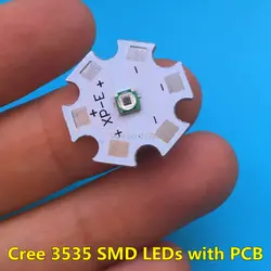 100 шт. CREE 3535 smd светодиода с PCB Сварки 3 Вт ИК 850nm 940nm CREE инфракрасный 20 мм PCB LED чип излучатель