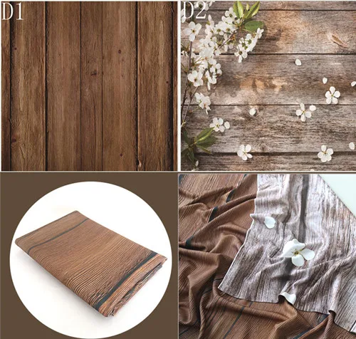 150 см x 150 см цветочный фон для фотосъемки Студийная фотосъемка реквизит деревянная планка позирует Ткань моющийся детский душ подарок - Цвет: D1 D2