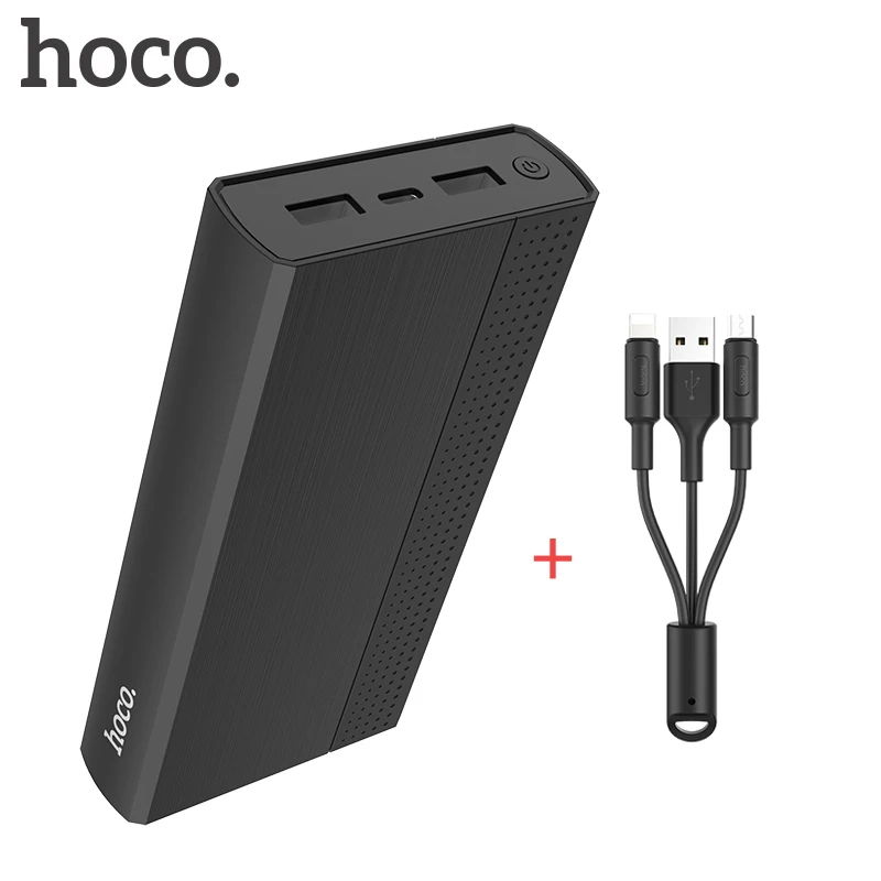 

HOCO 20000 mAH Power Bank Portable Charging Powerbank Output 2A Dual USB Mobile Phone Charger External Battery For Xiaomi iPhone