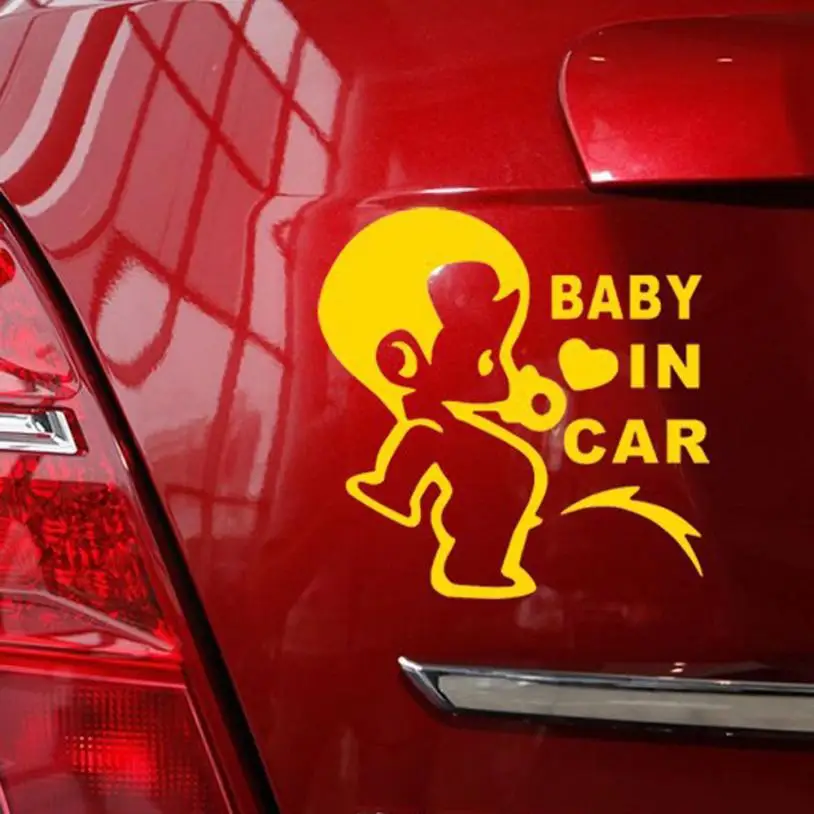 

car styling Lovely Funny JDM Child Boys Baby In Car On Board Car Sticker for Window Bumper Camping Cute Vinyl Decal #7