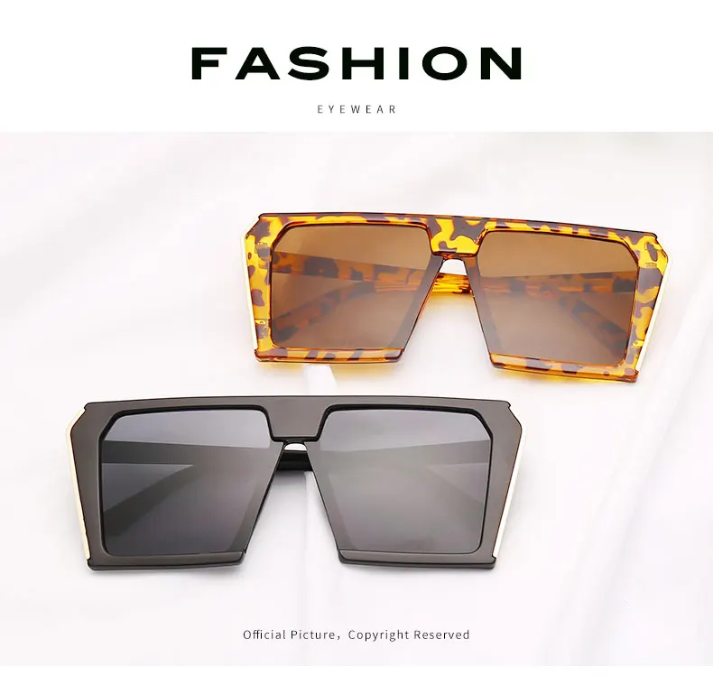 Женские и мужские солнцезащитные очки для женщин в стиле ретро Квадратные Солнцезащитные анти-УФ с фирменным дизайном