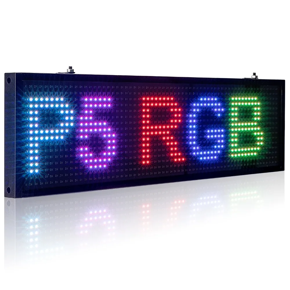 34 см P5MM RGB светодио дный СВЕТОДИОДНЫЙ знак полный цвет многоцветный Программируемый Прокрутка светодиодное табло дисплей доска дисплей