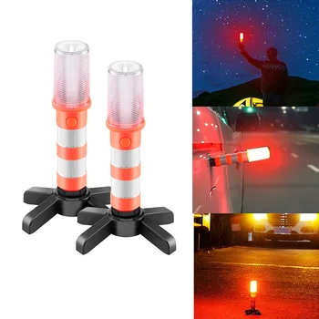 

3-Light Mode LED Portable Light Road Security Flashing Flare Strobe Light Emergency SOS Flash Flare Warning Lighting