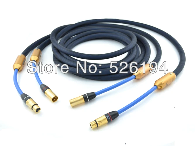 

Free DHL moonsaudio G7 Royal Empress Signature Silver-Gold XLR audio interconnect cable Audiophile interconnects