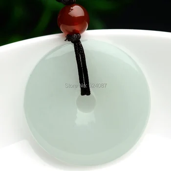 

Genuine natural a jadeite jade buckle Pendant Burma jade jade ornaments jade nostalgia for men and women section peace Pendant