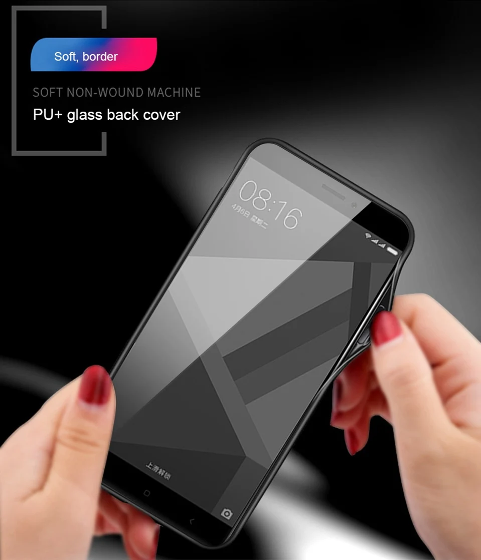 Tempered Glass Case For Xiaomi Redmi Note 5 Pro 4X Coque Silicone Luxury Back Cover Case For Xiomi Xiaomi Mi A1 8 Redmi 5 Plus   (8)