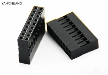 

20PCS/Lot 18 Pin 2x9 Pin 2.54mm Double Row Plastic Dupont Head Jumper Wire Cable Housing Female Pin Connector