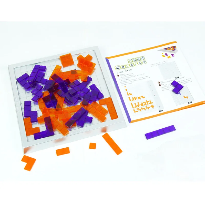 Blokus متن لغز لعبة 2 لاعبين الأسرة/حزب أفضل هدية للأطفال مربع لعبة الترفيه
