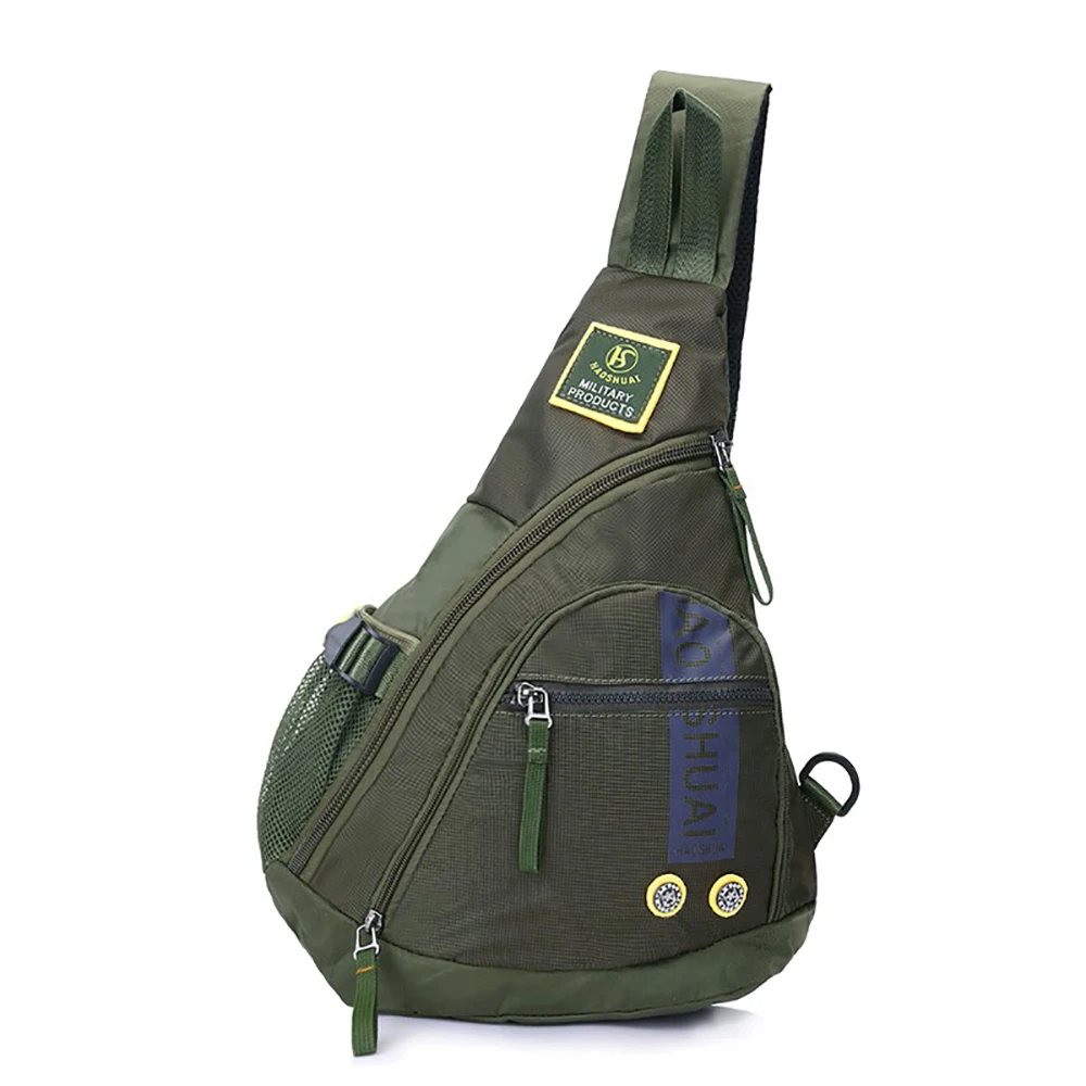 

Men's Nylon Sling Chest Bag New Fashion Casual Crossbody Shoulder Bag Travel Waterproof Bag New