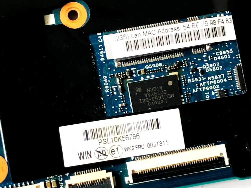 Оригинальный Для lenovo Yoga X1 ноутбука motherboardX1 X1 I7-6600U 16 ГБ 14282-2 м 448.04P15.002M FRU 00JT811 испытанное хорошее Бесплатная доставка
