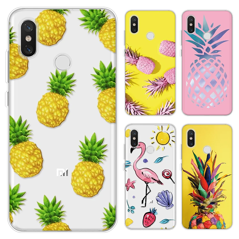 

Silicone Soft Ultra-thin TPU Pineapple Funda For Xiaomi Redmi Y2 Note 3 3S 4 Prime 4A 4X 5 Plus 5A 6A 6 7 Pro Global Y2 S2 Case