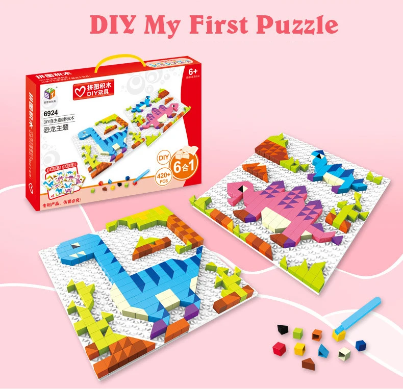DOLLRYGA Строительные блоки Детская Игрушка Город DIY блоки конструктора набор мультфильм Динозавр Развивающие детские игрушки Совместимые все бренды