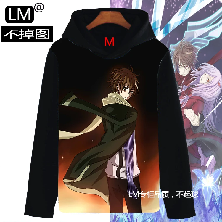 Аниме Guilty Crown косплей толстовки Японский Для мужчин и Для женщин Одежда.Осень-зима плюс бархатные Модные свитшоты