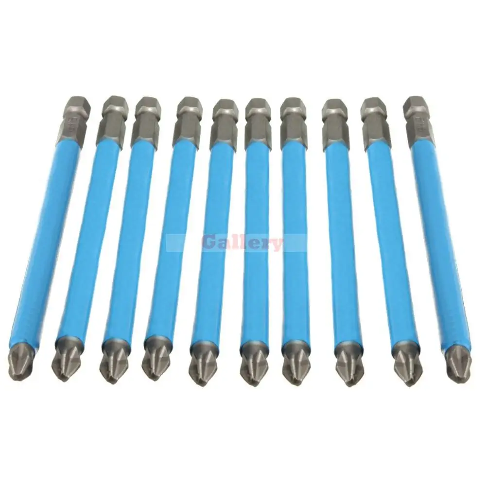 3 комплекта/партия 10 шт. 127 мм Torx Ph2 отвертка бит шестнадцатеричный хвостовик Нескользящие дальней досягаемости Магнитная отвертка